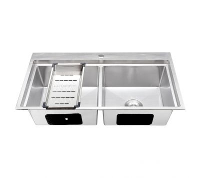 CHẬU RỬA CHÉN INOX SUS 304 KHÔNG SƠN CAO CẤP PR-8545(304)