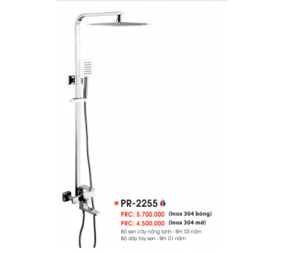 BỘ SEN CÂY NÓNG LẠNH INOX 304 BÓNG PR-2255