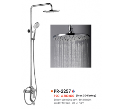 BỘ SEN CÂY NÓNG LẠNH INOX 304 BÓNG PR-2257