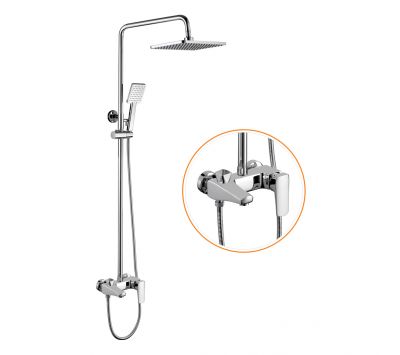 BỘ SEN CÂY NÓNG LẠNH ĐỒNG THAU MẠ CROME PR-6162