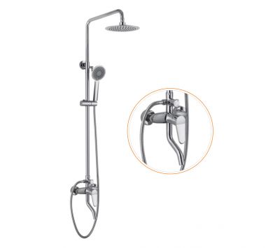 BỘ SEN CÂY NÓNG LẠNH ĐỒNG THAU MẠ CROME PR-2244