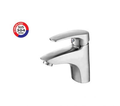 VÒI LAVABO NÓNG  LẠNH INOX 304 BÓNG  PR-460
