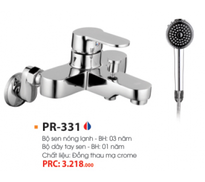 BỘ VÒI SEN NÓNG LẠNH PROXIA PR-331