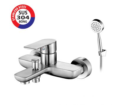 BỘ CỦ SEN NÓNG LẠNH INOX 304 BÓNG PR-3357