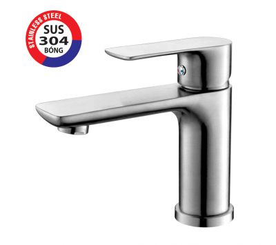 VÒI LAVABO NÓNG  LẠNH INOX 304 BÓNG  PR-4457