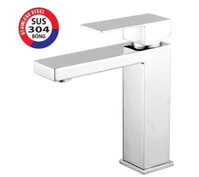 VÒI LAVABO NÓNG  LẠNH INOX 304 BÓNG  PR-4455