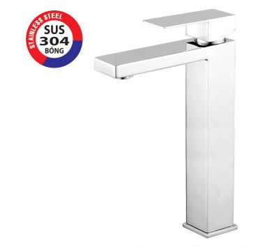 VÒI LAVABO NÓNG  LẠNH INOX 304 BÓNG  PR-4455A