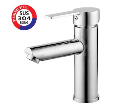 VÒI LAVABO NÓNG  LẠNH INOX 304 BÓNG  PR-4453