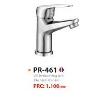 VÒI LAVABO NÓNG  LẠNH INOX 304 BÓNG  PR-461