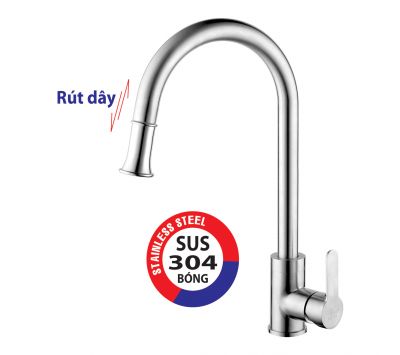 VÒI RỬA CHÉN NÓNG LẠNH INOX 304 BÓNG PR-850