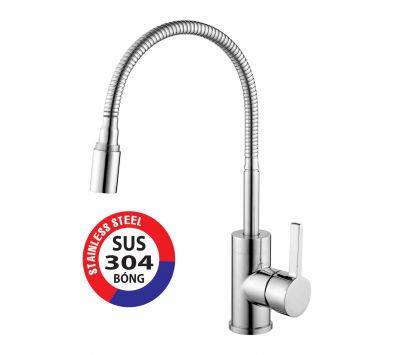 VÒI CHÉN NÓNG LẠNH INOX 304 BÓNG PR-844