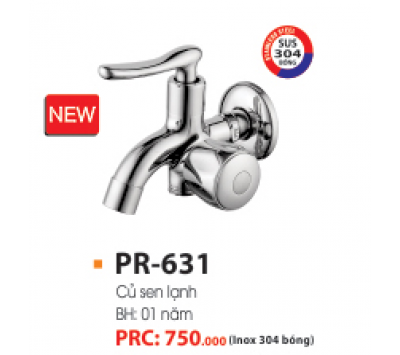 CỦ SEN LẠNH INOX 304 BÓNG PR-631