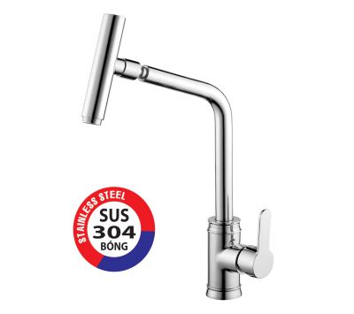 VÒI RỬA CHÉN NÓNG LẠNH INOX 304 BÓNG PR-849