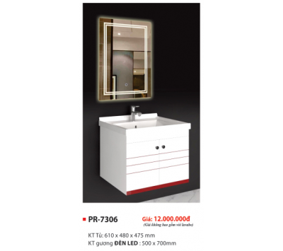 LAVABO TỦ PVC CAO CẤP PR-7306