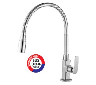 VÒI RỬA CHÉN LẠNH INOX 304 BÓNG PR-927