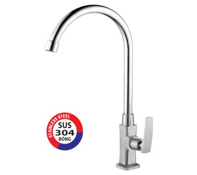 VÒI RỬA CHÉN LẠNH INOX 304 BÓNG PR-930
