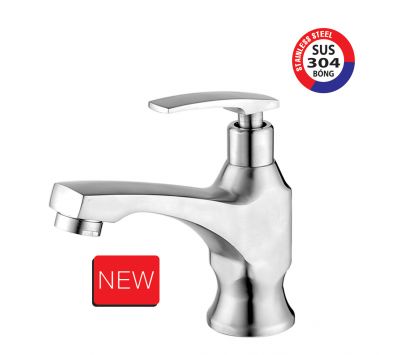 VÒI LAVABO LẠNH INOX 304 BÓNG PR-521