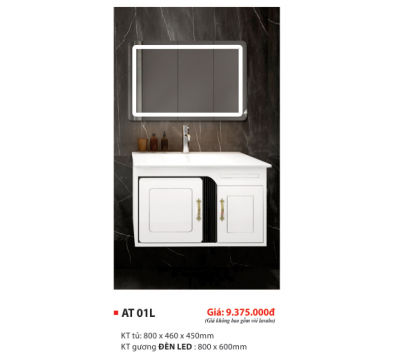 LAVABO TỦ PVC CAO CẤP AT 01L