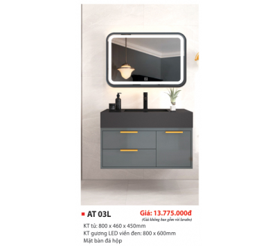 LAVABO TỦ PVC CAO CẤP AT 03L