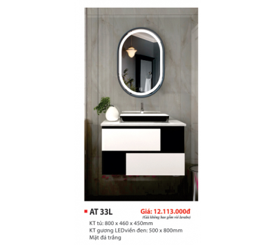 LAVABO TỦ PVC CAO CẤP AT 33L